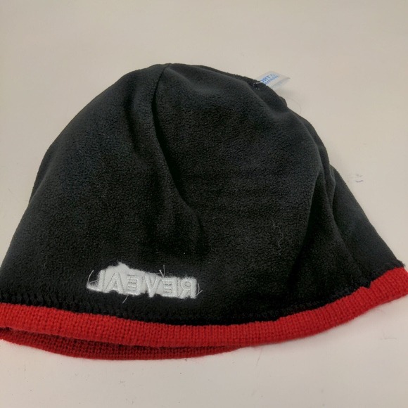 CLIF Bar Men's Knit Beanie Hat Red Embroidered Logo 100% Acrylic - Picture 10 of 13